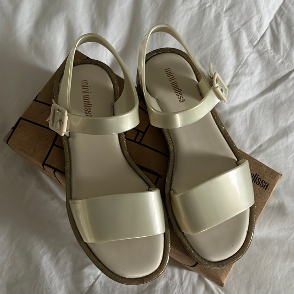 Mini Melissa girl sandals.
